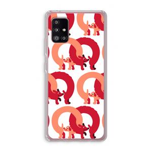 CaseCompany Dogs: Samsung Galaxy A51 5G Transparant Hoesje