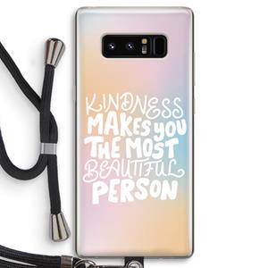 CaseCompany The prettiest: Samsung Galaxy Note 8 Transparant Hoesje met koord