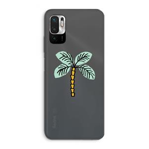 CaseCompany Palmboom: Xiaomi Redmi Note 10 5G Transparant Hoesje
