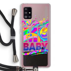 CaseCompany Touch Me: Samsung Galaxy A51 5G Transparant Hoesje met koord