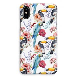 CaseCompany Bloemen tukan: iPhone XS Max Volledig Geprint Hoesje