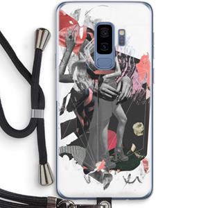CaseCompany Dissimulation du réel: Samsung Galaxy S9 Plus Transparant Hoesje met koord