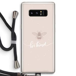 CaseCompany Be(e) kind: Samsung Galaxy Note 8 Transparant Hoesje met koord