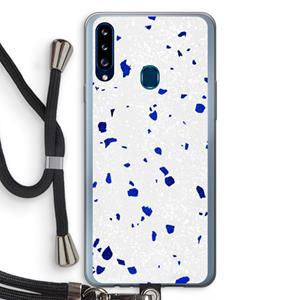 CaseCompany Terrazzo N°5: Samsung Galaxy A20s Transparant Hoesje met koord