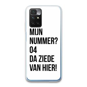 CaseCompany Da ziede van hier: Xiaomi Redmi 10 Transparant Hoesje