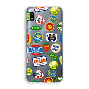CaseCompany Fruitsticker: Samsung Galaxy A10 Transparant Hoesje
