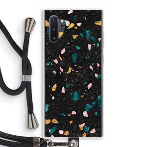 CaseCompany Terrazzo N°10: Samsung Galaxy Note 10 Plus Transparant Hoesje met koord