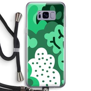 CaseCompany Bushes: Samsung Galaxy S8 Plus Transparant Hoesje met koord
