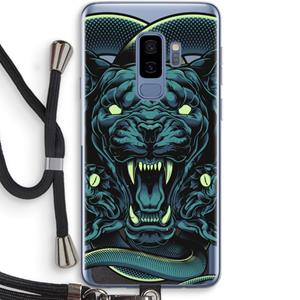 CaseCompany Cougar and Vipers: Samsung Galaxy S9 Plus Transparant Hoesje met koord