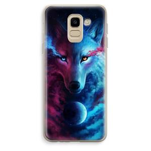 CaseCompany Where Light And Dark Meet: Samsung Galaxy J6 (2018) Transparant Hoesje