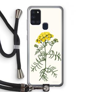 CaseCompany Tansy: Samsung Galaxy A21s Transparant Hoesje met koord