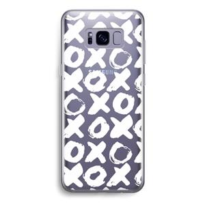 CaseCompany XOXO: Samsung Galaxy S8 Transparant Hoesje