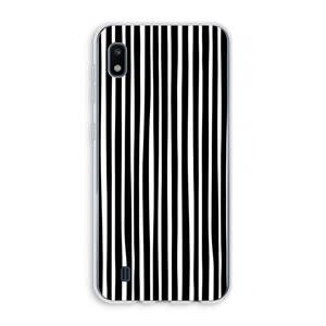 CaseCompany Stripes: Samsung Galaxy A10 Transparant Hoesje