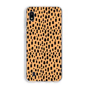CaseCompany Panter: Samsung Galaxy A10 Transparant Hoesje