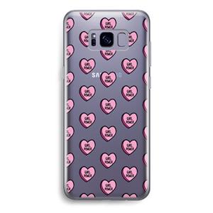 CaseCompany GIRL POWER: Samsung Galaxy S8 Transparant Hoesje