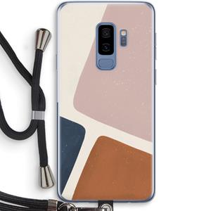CaseCompany Geo #2: Samsung Galaxy S9 Plus Transparant Hoesje met koord