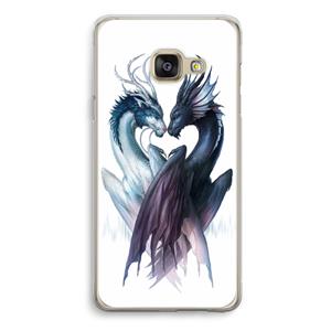 CaseCompany Yin Yang Dragons: Samsung Galaxy A3 (2016) Transparant Hoesje