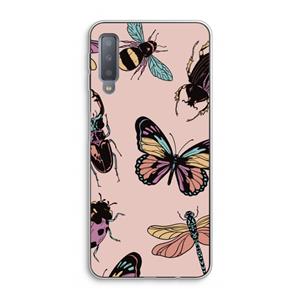CaseCompany Tiny Bugs: Samsung Galaxy A7 (2018) Transparant Hoesje