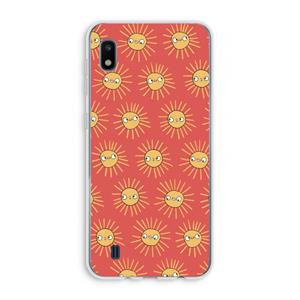 CaseCompany Zon: Samsung Galaxy A10 Transparant Hoesje