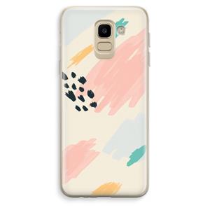 CaseCompany Sunday Chillings: Samsung Galaxy J6 (2018) Transparant Hoesje