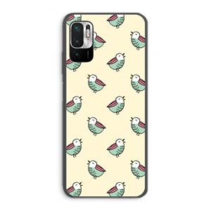 CaseCompany Vogeltjes: Xiaomi Redmi Note 10 5G Transparant Hoesje