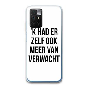 CaseCompany Meer verwacht: Xiaomi Redmi 10 Transparant Hoesje