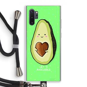 CaseCompany Avocuddle: Samsung Galaxy Note 10 Plus Transparant Hoesje met koord