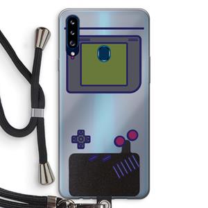 CaseCompany Game On: Samsung Galaxy A20s Transparant Hoesje met koord