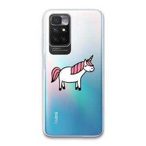 CaseCompany Eenhoorn: Xiaomi Redmi 10 Transparant Hoesje