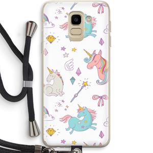 CaseCompany Fantasiewereld: Samsung Galaxy J6 (2018) Transparant Hoesje met koord