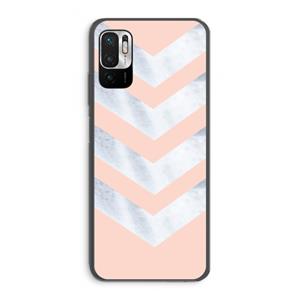 CaseCompany Marmeren pijlen: Xiaomi Redmi Note 10 5G Transparant Hoesje