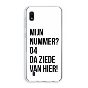 CaseCompany Da ziede van hier: Samsung Galaxy A10 Transparant Hoesje