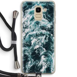 CaseCompany Zee golf: Samsung Galaxy J6 (2018) Transparant Hoesje met koord