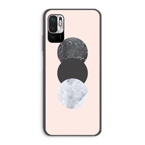 CaseCompany Marmeren cirkels: Xiaomi Redmi Note 10 5G Transparant Hoesje