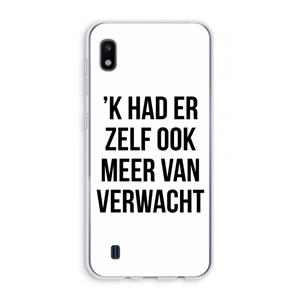 CaseCompany Meer verwacht: Samsung Galaxy A10 Transparant Hoesje