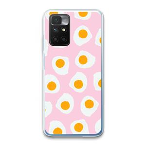 CaseCompany Dancing eggs: Xiaomi Redmi 10 Transparant Hoesje