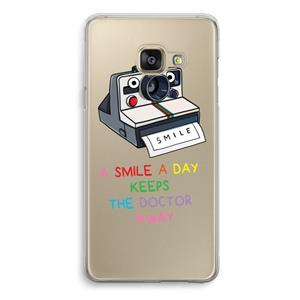 CaseCompany Smile: Samsung Galaxy A3 (2016) Transparant Hoesje