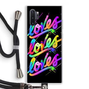 CaseCompany Loves: Samsung Galaxy Note 10 Plus Transparant Hoesje met koord
