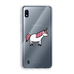 CaseCompany Eenhoorn: Samsung Galaxy A10 Transparant Hoesje