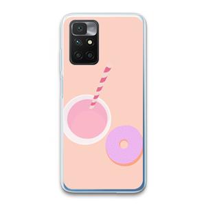 CaseCompany Donut: Xiaomi Redmi 10 Transparant Hoesje