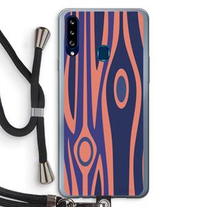 CaseCompany Bast A: Samsung Galaxy A20s Transparant Hoesje met koord