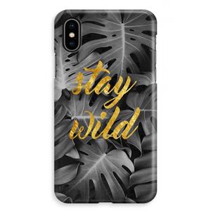 CaseCompany Stay wild: iPhone XS Max Volledig Geprint Hoesje