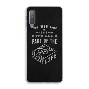 CaseCompany Life: Samsung Galaxy A7 (2018) Transparant Hoesje