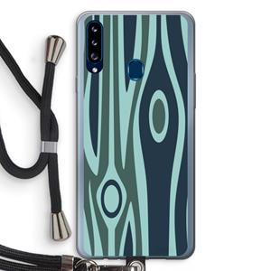 CaseCompany Bast B: Samsung Galaxy A20s Transparant Hoesje met koord