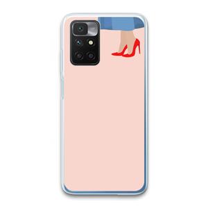 CaseCompany High heels: Xiaomi Redmi 10 Transparant Hoesje