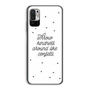 CaseCompany Confetti: Xiaomi Redmi Note 10 5G Transparant Hoesje