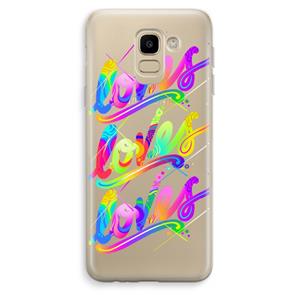 CaseCompany Loves: Samsung Galaxy J6 (2018) Transparant Hoesje