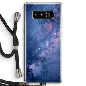 CaseCompany Nebula: Samsung Galaxy Note 8 Transparant Hoesje met koord