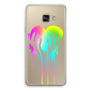 CaseCompany Hold My Heart: Samsung Galaxy A3 (2016) Transparant Hoesje