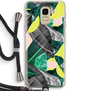 CaseCompany Fantasie jungle: Samsung Galaxy J6 (2018) Transparant Hoesje met koord